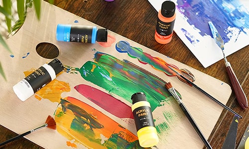 نکاتی برای کار و نقاشی با رنگ آکریلیک